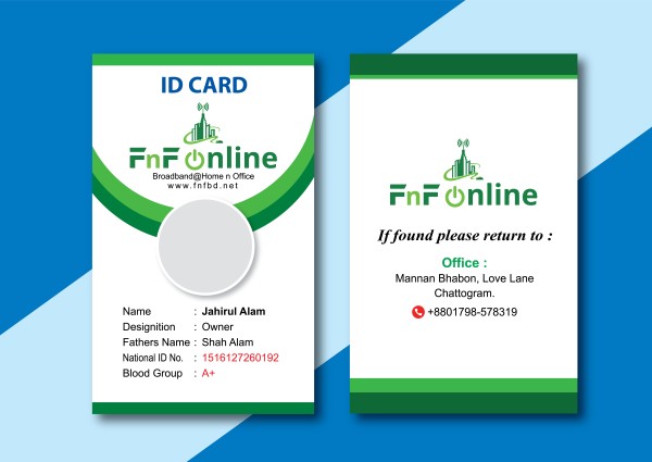 Id card design আইডি কার্ড ডিজাইন গ্রাফিক্স ডিজাইন ফাইল
