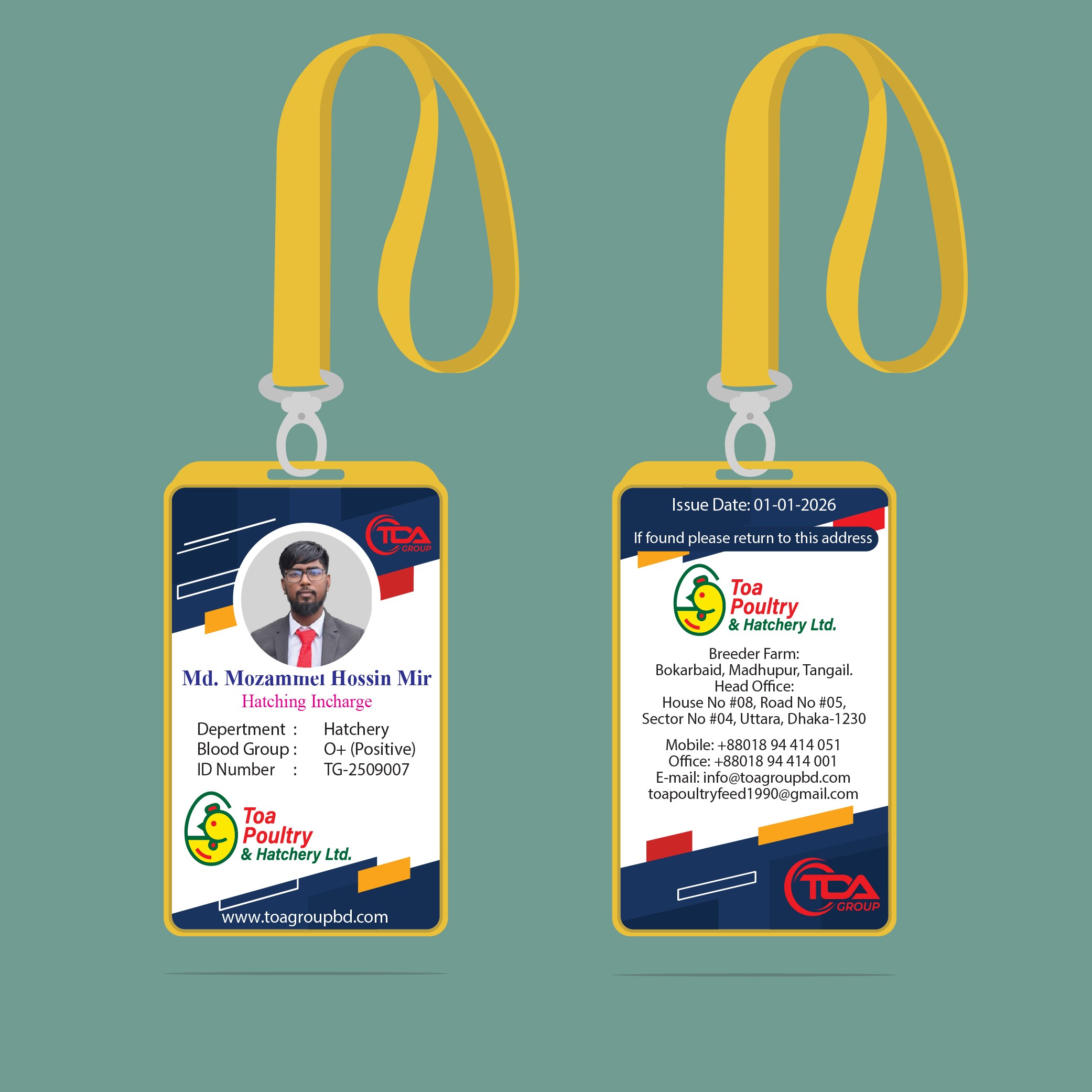 Office ID Card Design