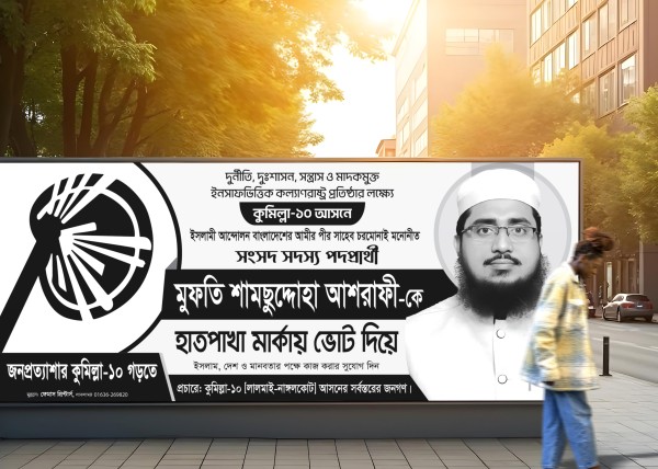 ইসলামী আন্দোলনের হাতপাখা মার্কা নির্বাচনী ব্যানার গ্রাফিক্স ডিজাইন ফাইল