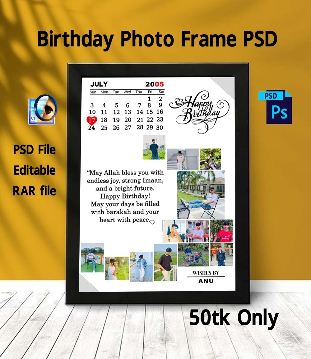 Birthday Photo Frame Design