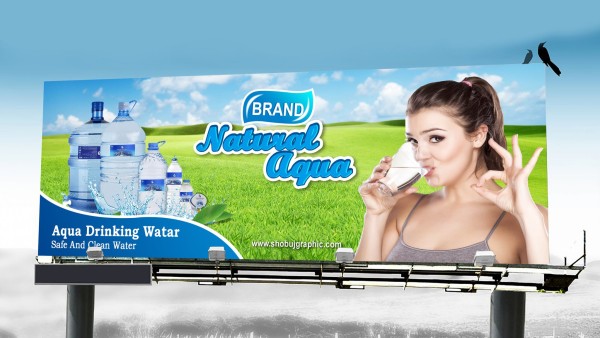 Water Billboard PSD Banner Design গ্রাফিক্স ডিজাইন ফাইল