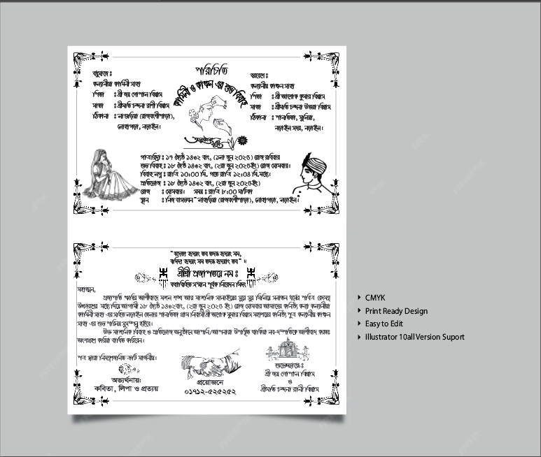 বিয়ার কার্ড ফরমেট