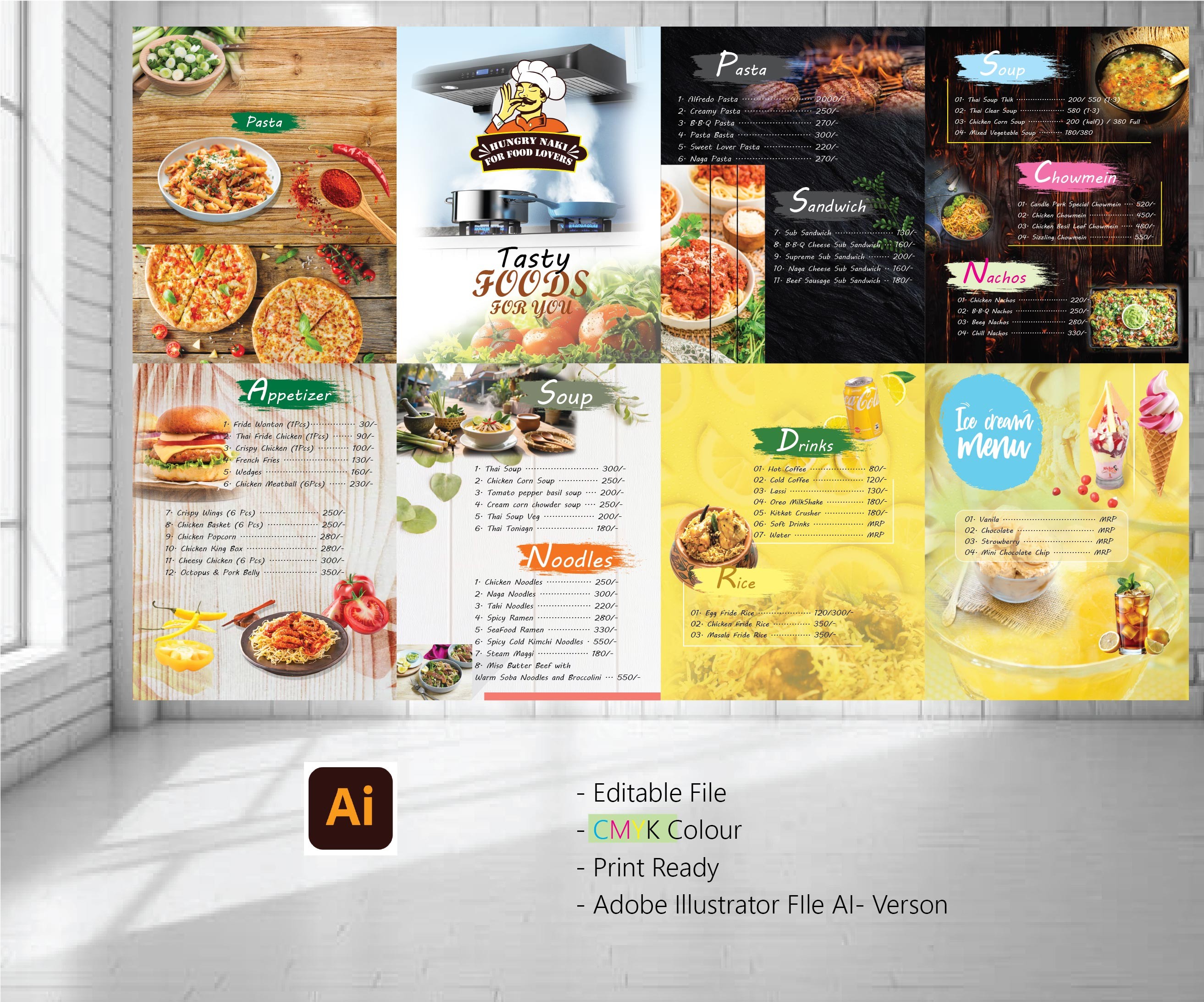 Food Menu Card Design