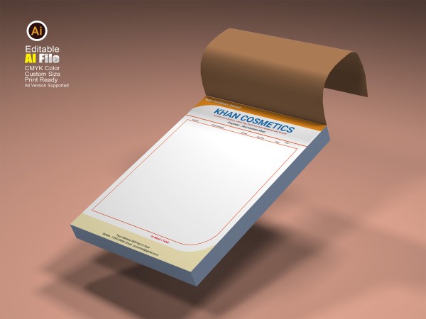 Cosmetics Professional Pad Design গ্রাফিক্স ডিজাইন ফাইল