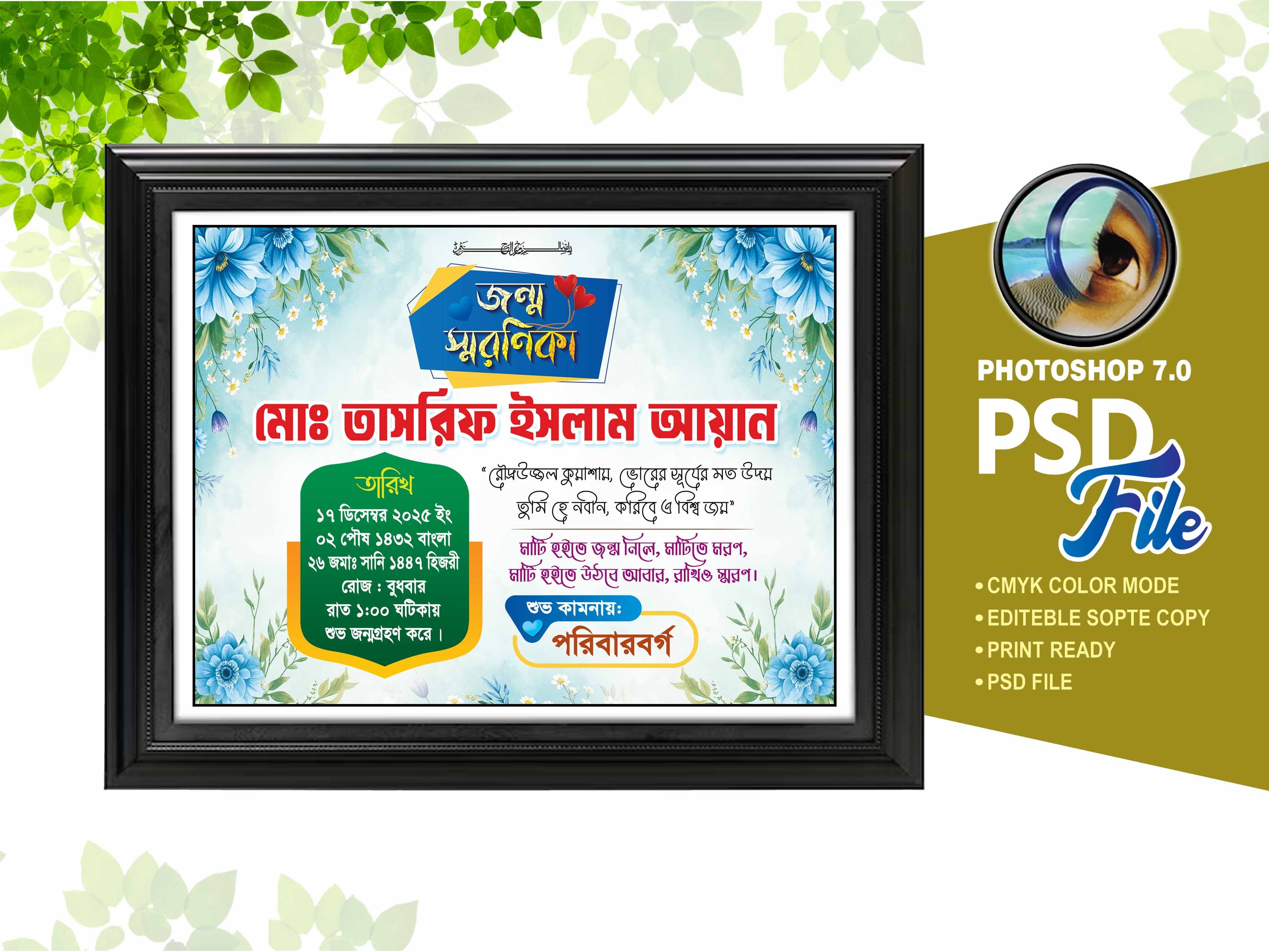 জন্ম স্মরণিকা