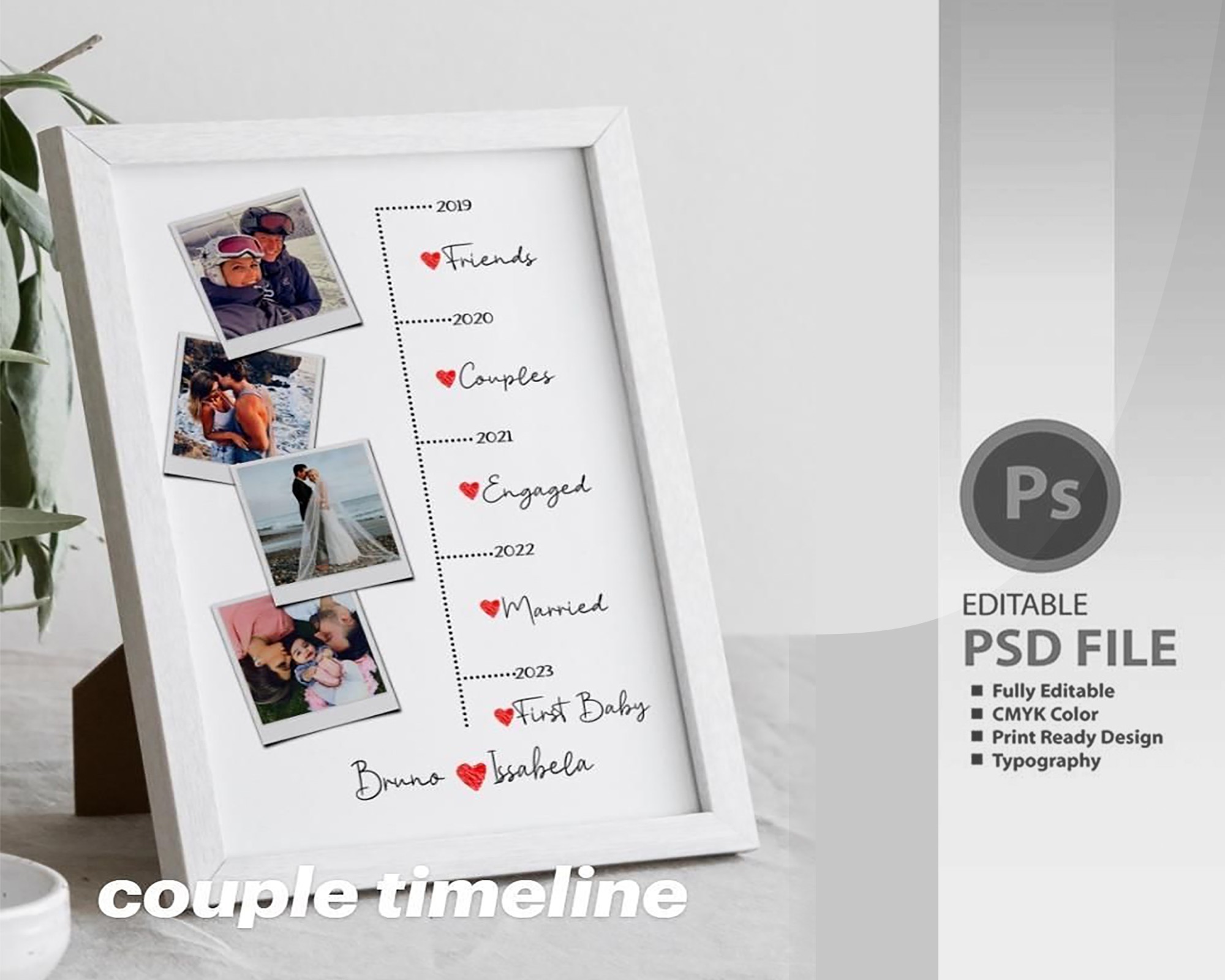 Couple Photo Frame বিবাহ স্মরণিকা